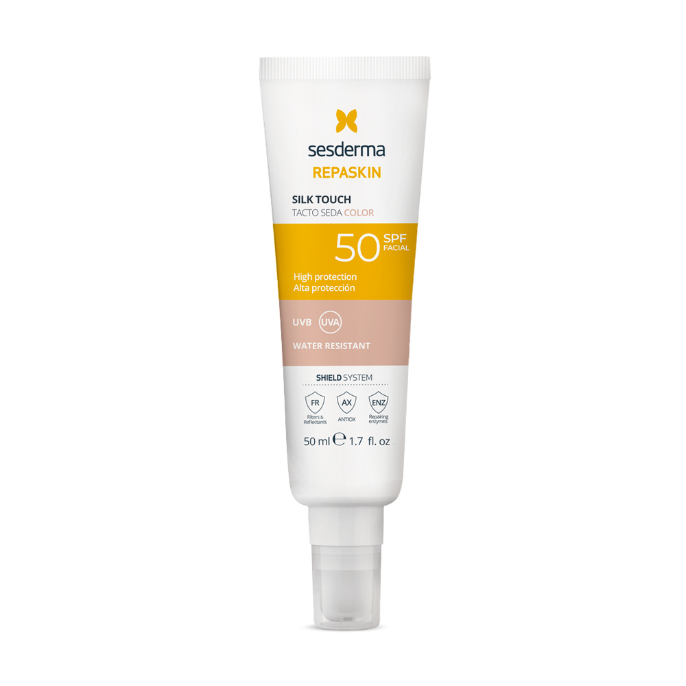 Sun Protection with Colour Sesderma REPASKIN Spf 50 50 ml Silky
