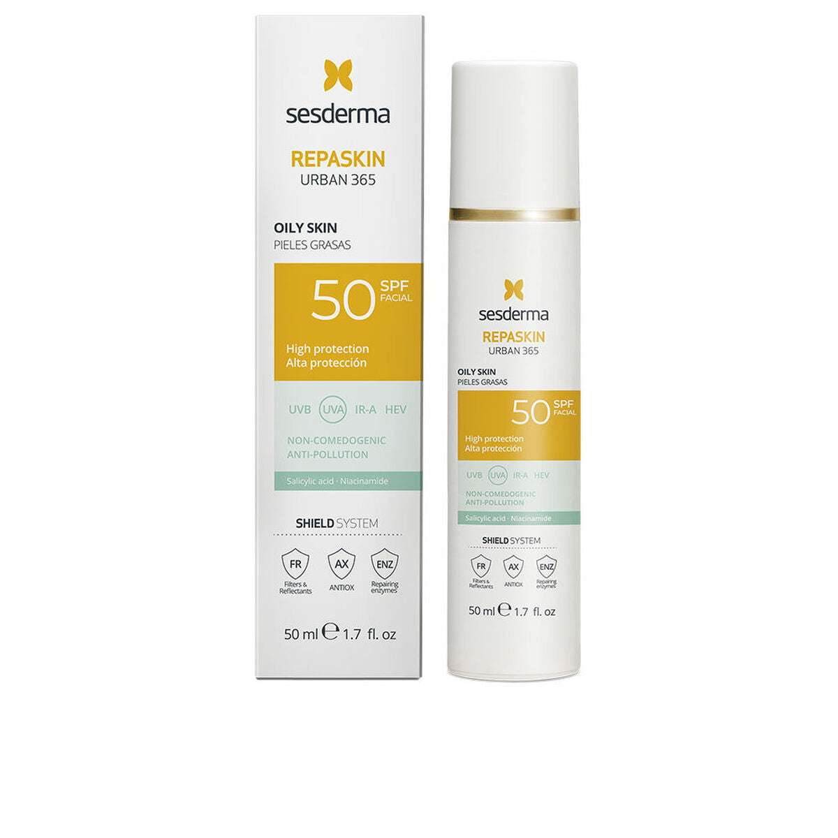 Solcreme Sesderma REPASKIN Spf 50 50 ml