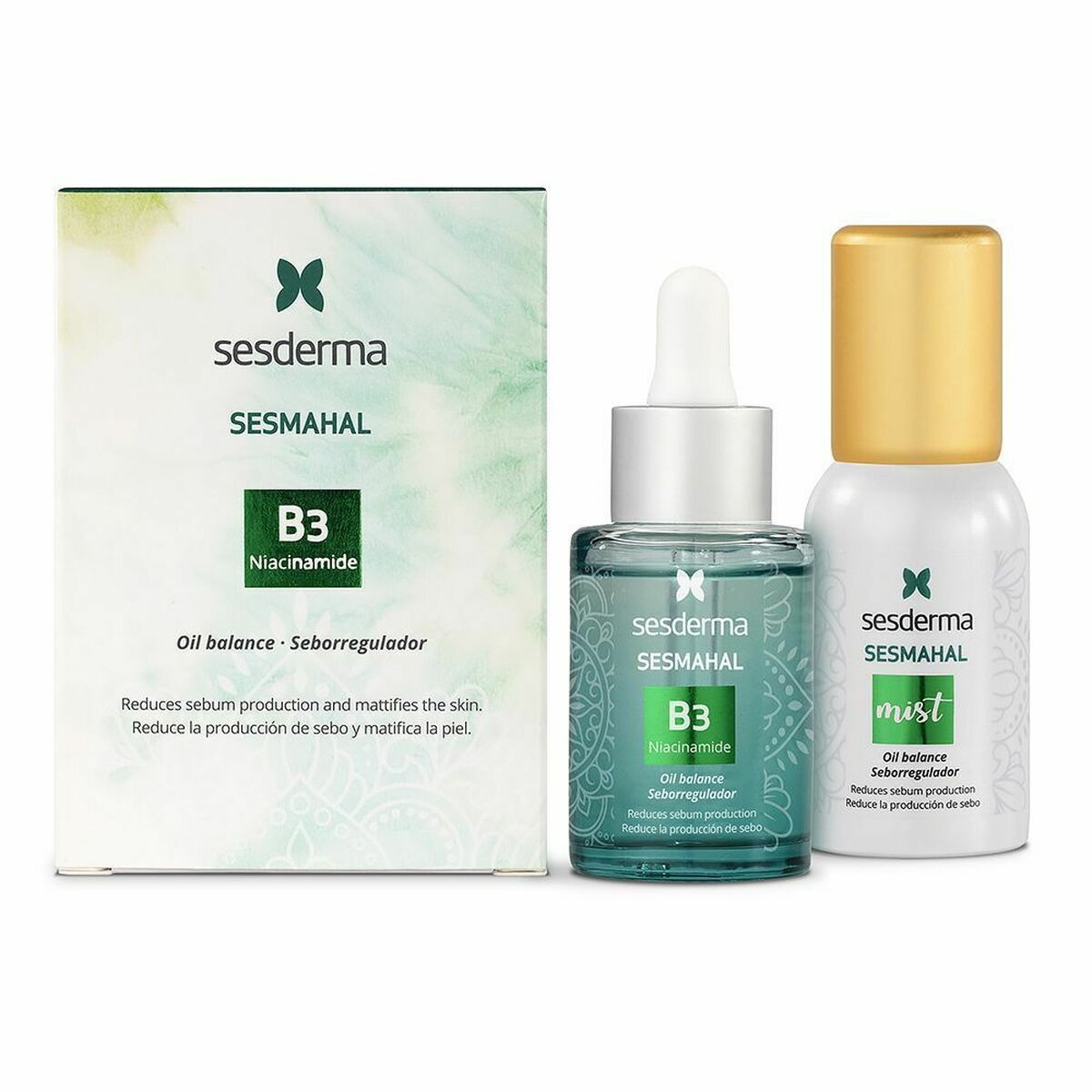 Unisex kosmetiksæt Sesderma Sesmahal Vitamin B3 (2x30 ml) 